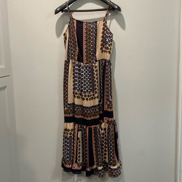 Vero Moda Maxi Bohemian Dress Tiered Sleeveless dress Size large - Picture 4 of 15